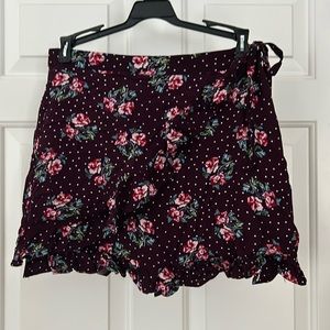 Aeropostale size small floral wrap skirt